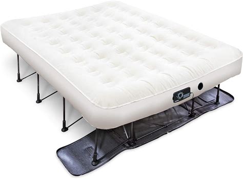 air mattress with frame & rolling case|best inflatable mattress with frame.